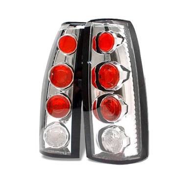 Spyder Auto - Spyder Auto 5001290 Euro Style Taillights Chrome/Clear