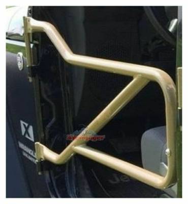 Steinjager - Steinjager Front Tubular Trail Doors-Military Beige for Wrangler JK J0040949