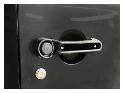 Steinjager - Steinjager Outer Door Handle Trim Black 5pc. Kit for Jeep JK J0044806