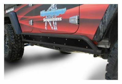 Steinjager - Steinjager Phantom Rock Sliders-Texturized Black for Wrangler JK 4dr J0044891