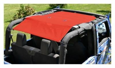 Steinjager - Steinjager Teddy Top Mesh Extended Bikini Red for Jeep JK 2DR J0043722