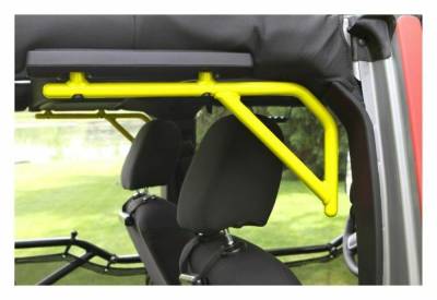 Steinjager - Steinjager Rear Rigid Style Grab Handles-Neon Yellow for Jeep JK 4DR J0046506