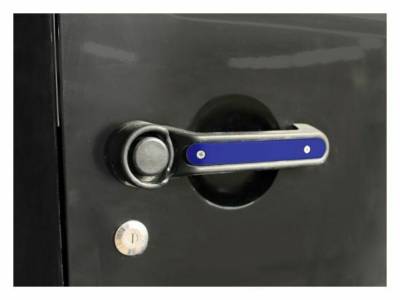Steinjager - Steinjager Outer Door Handle Trim-SW Blue 5pc. Kit for Jeep JK J0044809