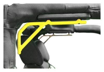 Steinjager - Steinjager Rear Rigid Style Grab Handles-Neon Yellow for Jeep JK 2DR J0046497