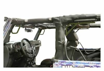 Steinjager - Steinjager Front/Rear Rigid Grab Handles-Locas Green for Jeep JK 2DR J0044766