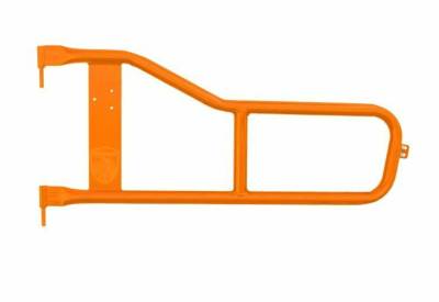Steinjager - Steinjager Front Tubular Trail Doors-Orange for Jeep Scrambler J0045388