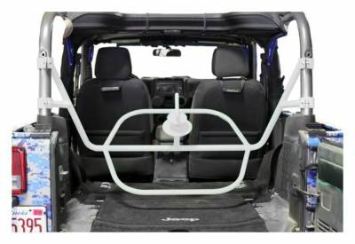 Steinjager - Steinjager Internal Spare Tire Carrier-White for Wrangler JK 2DR J0045504