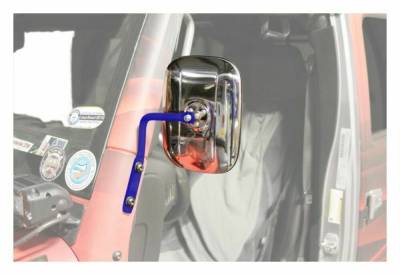 Steinjager - Steinjager A-Pillar Mount Side Mirror Kit-SW Blue for Wrangler JK J0044989
