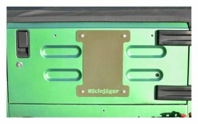 Steinjager - Steinjager Spare Tire Carrier Delete Plate-Mil. Beige for Wrangler TJ J0043684