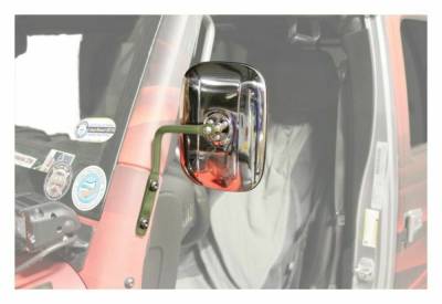 Steinjager - Steinjager A-Pillar Mount Side Mirror Kit-Locas Green for Wrangler JK J0044994