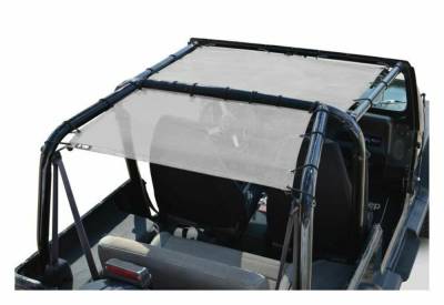 Steinjager - Steinjager Teddy Top Mesh Rear Bikini-White for Wrangler YJ J0045507