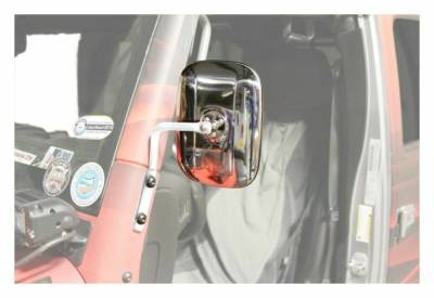 Steinjager - Steinjager A-Pillar Mount Side Mirror Kit-Cloud White for Wrangler JK J0044999