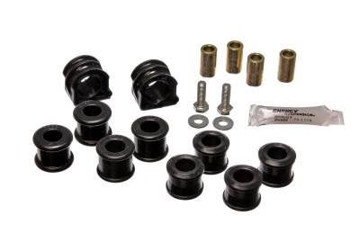 Energy Suspension - Energy Suspension 15.5106G Sway Bar Bushing Set Front Polyurethane Black