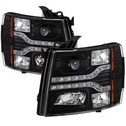 Spyder Auto - Spyder Auto DRL Projector Headlights Black/Clear 07-13 Silverado 5083524