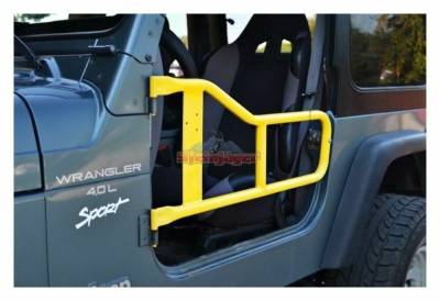 Steinjager - Steinjager Front Tubular Trail Doors-Lemon Peel for Wrangler TJ J0040996