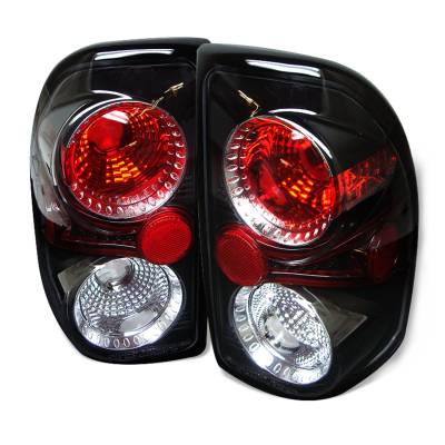 Spyder Auto - Spyder Auto 5002327 Black/Clear Euro Style Taillights for 97-04 Dakota