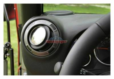 Steinjager - Steinjager HVAC Vent Side Mirror Kit Black for Wrangler JK J0030288