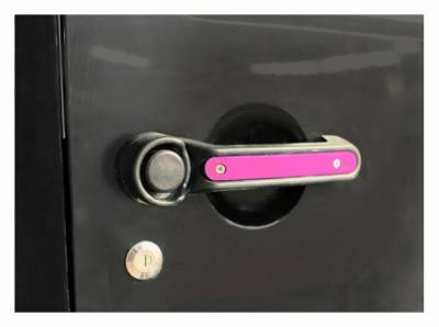 Steinjager - Steinjager Outer Door Handle Trim-Hot Pink 5pc. Kit for Jeep JK J0046553
