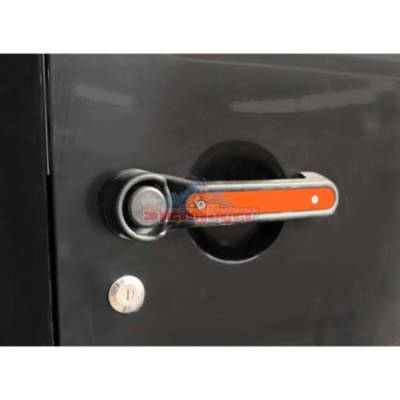 Steinjager - Steinjager Outer Door Handle Trim-Orange Each for Jeep JK J0045427