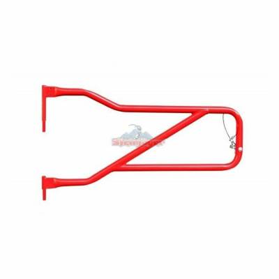 Steinjager - Steinjager Front Tubular Trail Doors Red Baron for Wrangler JL J0048308