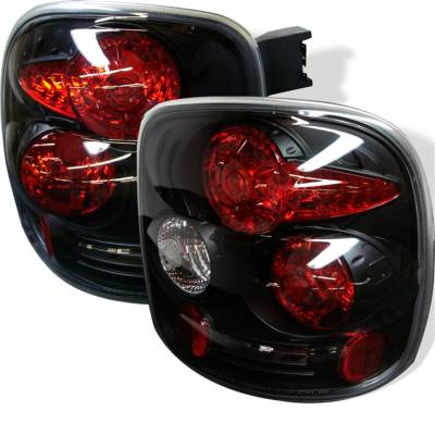 Spyder Auto - Spyder Auto 5002105 Euro Taillights Black/Clear for 99-04 Silverado/Sierra 1500