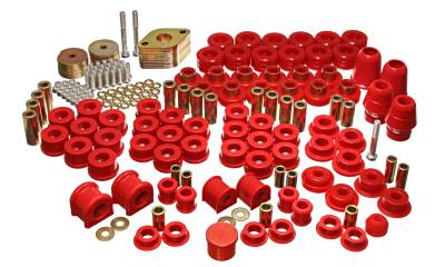 Energy Suspension - Energy Suspension 2.18108R Hyper-Flex Master Bushing Kit Red