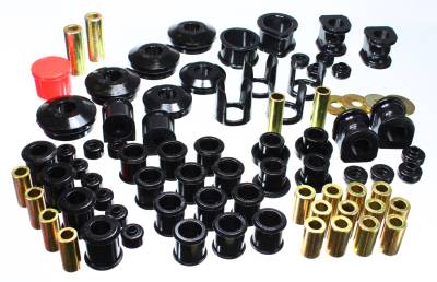Energy Suspension - Energy Suspension 7.18106G Hyper-Flex Bushing Kit Black for 89-94 Nissan 240SX