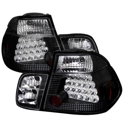 Spyder Auto - Spyder Auto 5000736 Black/Clear LED Taillights