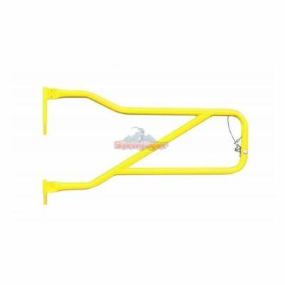 Steinjager - Steinjager Front Tubular Trail Doors-Neon Yellow for Wrangler JL J0048320