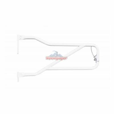 Steinjager - Steinjager Front Tubular Trail Doors-Cloud White for Wrangler JL J0048319