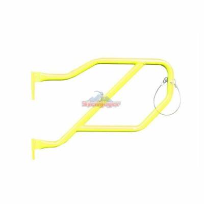 Steinjager - Steinjager Rear Tubular Trail Doors-Neon Yellow for Wrangler JL 4DR J0048338