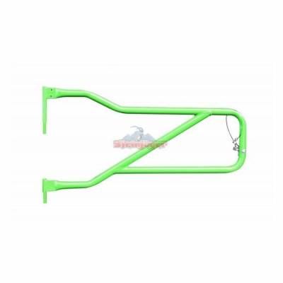 Steinjager - Steinjager Front Tubular Trail Doors-Neon Green for Wrangler JL J0048312