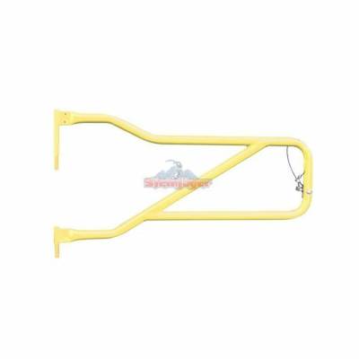 Steinjager - Steinjager Front Tubular Trail Doors-Lemon Peel for Wrangler JL J0048311