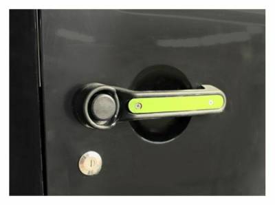 Steinjager - Steinjager Outer Door Handle Trim-Gecko Green 5pc. Kit for Jeep JK J0046552