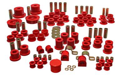 Energy Suspension - Energy Suspension 11.18102R Hyper-Flex Master Bushing Kit Red