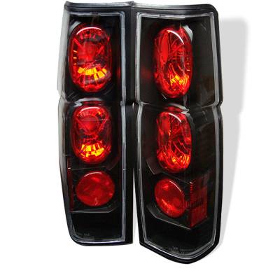 Spyder Auto - Spyder 5006875 Black/Clear Euro Taillights for 86-97 Nissan D21 Pickup Hard Body