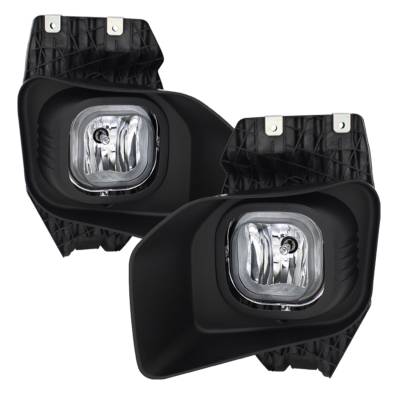 Spyder Auto - Spyder Auto 5076151 Halogen Fog Lights Black/Clear for 11-16 Ford Super Duty