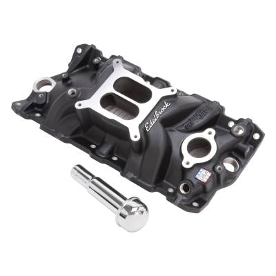 Edelbrock - Edelbrock 27033 Performer EPS Small Block Chevy Intake Manifold w/Oil Fill Tube