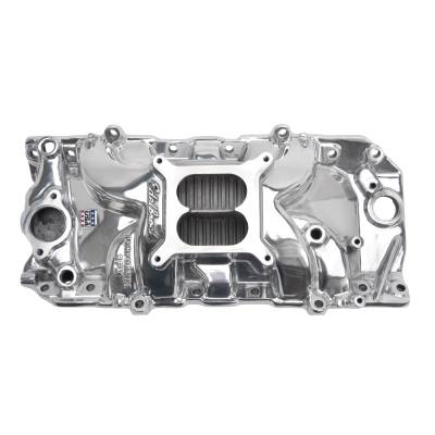 Edelbrock - Edelbrock 75611 RPM Air-Gap Big Block Chevy 2-O Polished Intake Manifold