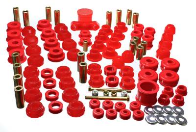 Energy Suspension - Energy Suspension 16.18102R Hyper-Flex Master Bushing Kit Red