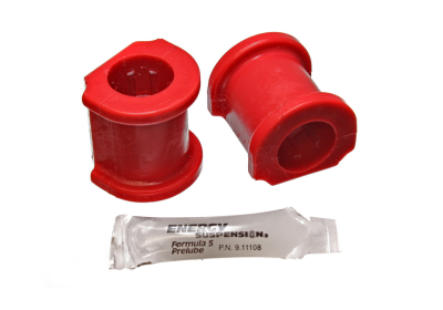 Energy Suspension - Energy Suspension 16.5133R Front Sway Bar Bushing Set Polyurethane Red