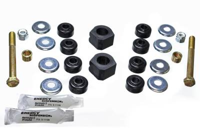 Energy Suspension - Energy Suspension 16.5120G Sway Bar Bushing Set Front Polyurethane Black