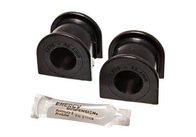 Energy Suspension - Energy Suspension 16.5137G Sway Bar Bushing Set Front Polyurethane Black