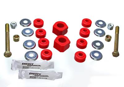 Energy Suspension - Energy Suspension 16.5120R Sway Bar Bushing Set Front Polyurethane Red
