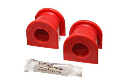 Energy Suspension - Energy Suspension 16.5137R Sway Bar Bushing Set Front Polyurethane Red