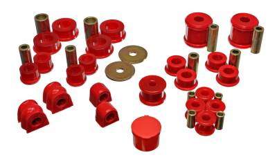 Energy Suspension - Energy Suspension 19.18101R Hyper-Flex Master Bushing Kit Red