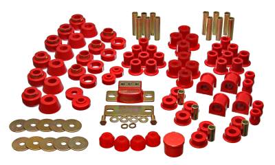 Energy Suspension - Energy Suspension 2.18101R Hyper-Flex Master Bushing Kit Red