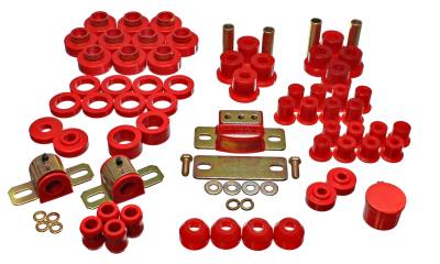 Energy Suspension - Energy Suspension 2.18102R Hyper-Flex Master Bushing Kit Red