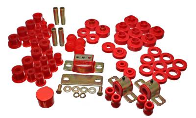 Energy Suspension - Energy Suspension 2.18103R Hyper-Flex Master Bushing Kit Red