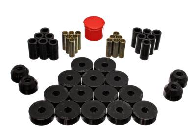 Energy Suspension - Energy Suspension 2.18104G Hyper-Flex Master Bushing Kit Black
